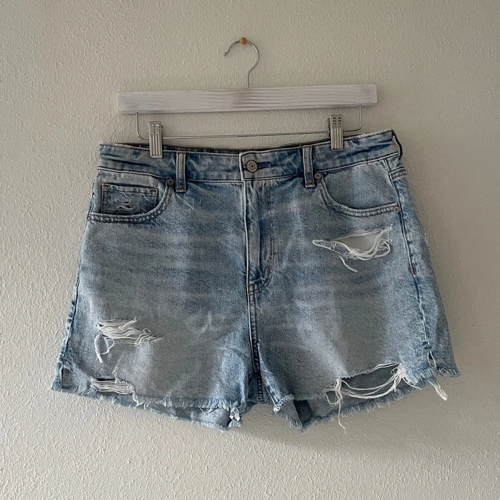 American Eagle Jean Shorts Zipper Fly Beach Coastal Denim Short